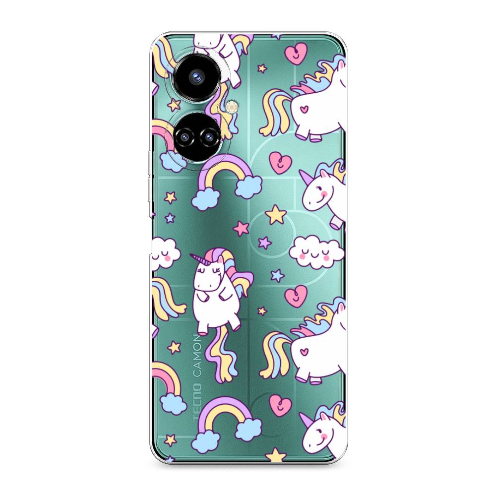 фото Силиконовый чехол "sweet unicorns dreams" на tecno camon 19 pro 4g awog