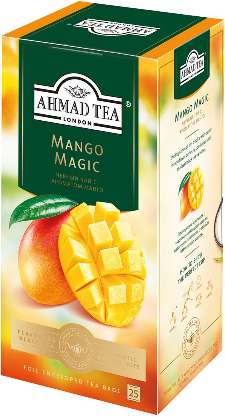 Чай Ahmad Tea Магия Манго чёрный 25х1,5гр - 6 штук