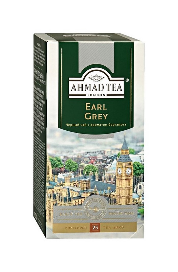 Чай Ahmad Tea Классик Грей со вкусом и ароматом бергамота черный 25х1,9г - 12 штук