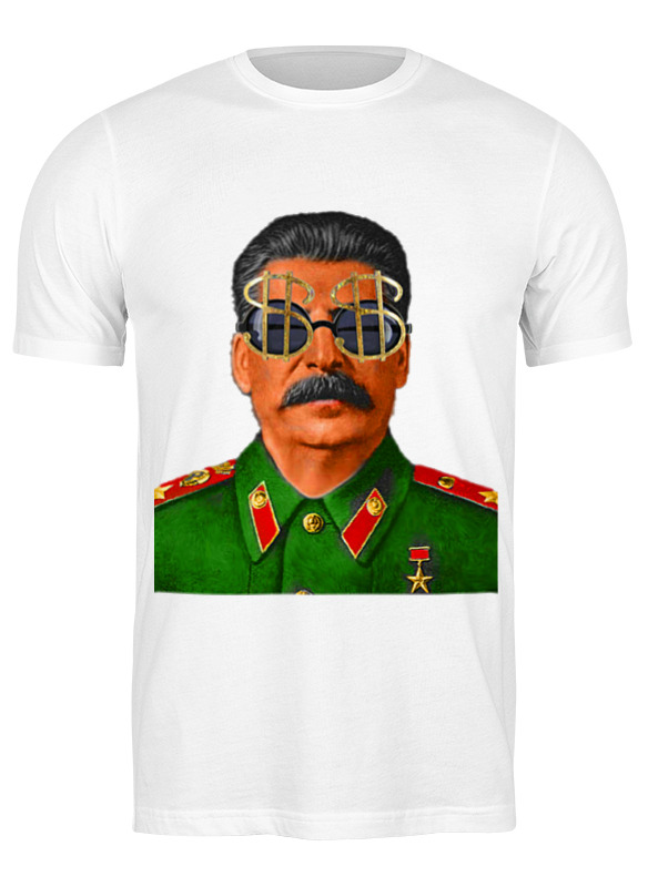 

Футболка мужская Printio Сталин белая M, Белый, Сталин