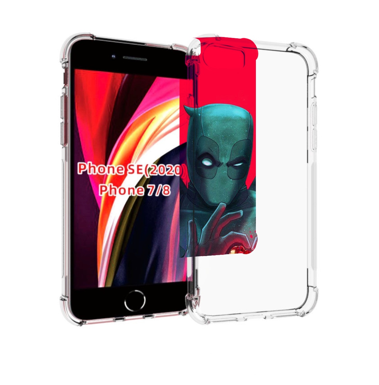 

Чехол MyPads дедпул-в-сердце для iPhone 7 4.7 / iPhone 8 / iPhone SE 2 (2020), Прозрачный, Tocco