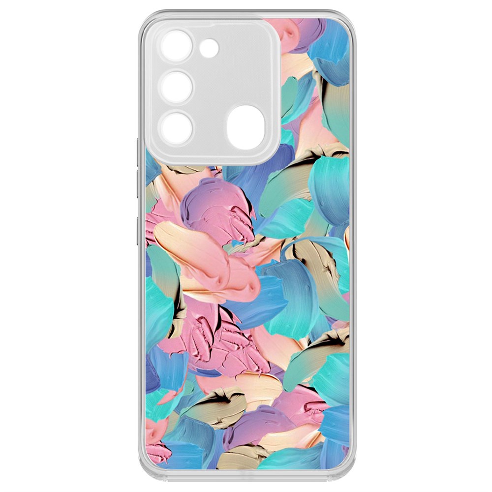 

Чехол-накладка Krutoff Clear Case Абстракт краска для TECNO Spark 8C, Прозрачный