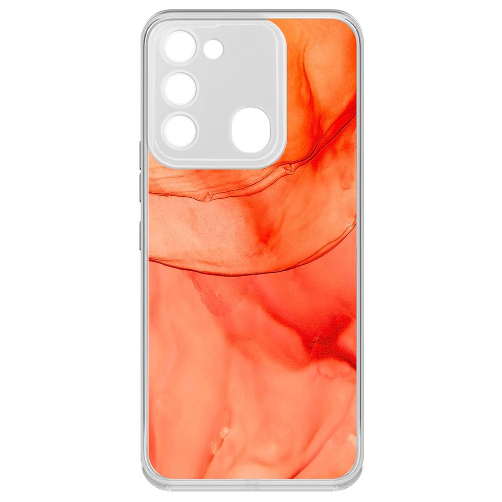

Чехол-накладка Krutoff Clear Case Абстракт оранж для TECNO Spark 8C