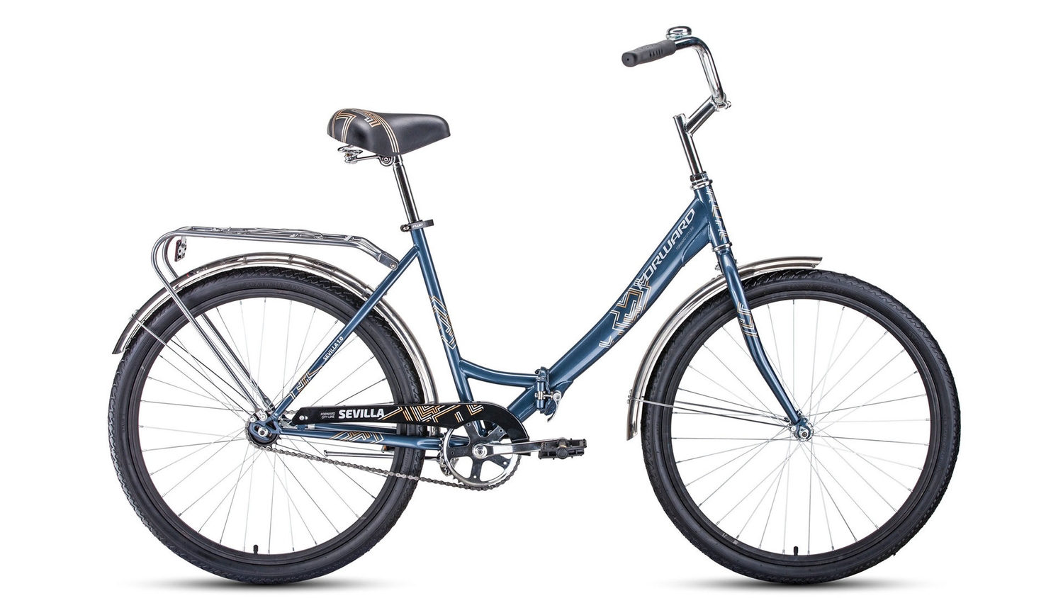 

Складной велосипед 26" Forward Sevilla 26 1.0 2022 год рама 18,5" Серебро RBK22FW26808