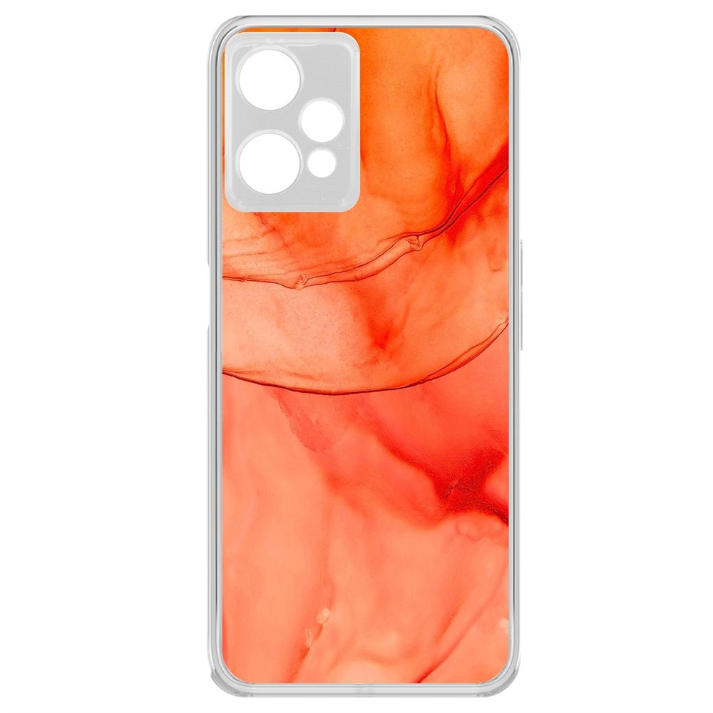 

Чехол-накладка Krutoff Clear Case Абстракт оранж для Realme 9 Pro, Прозрачный