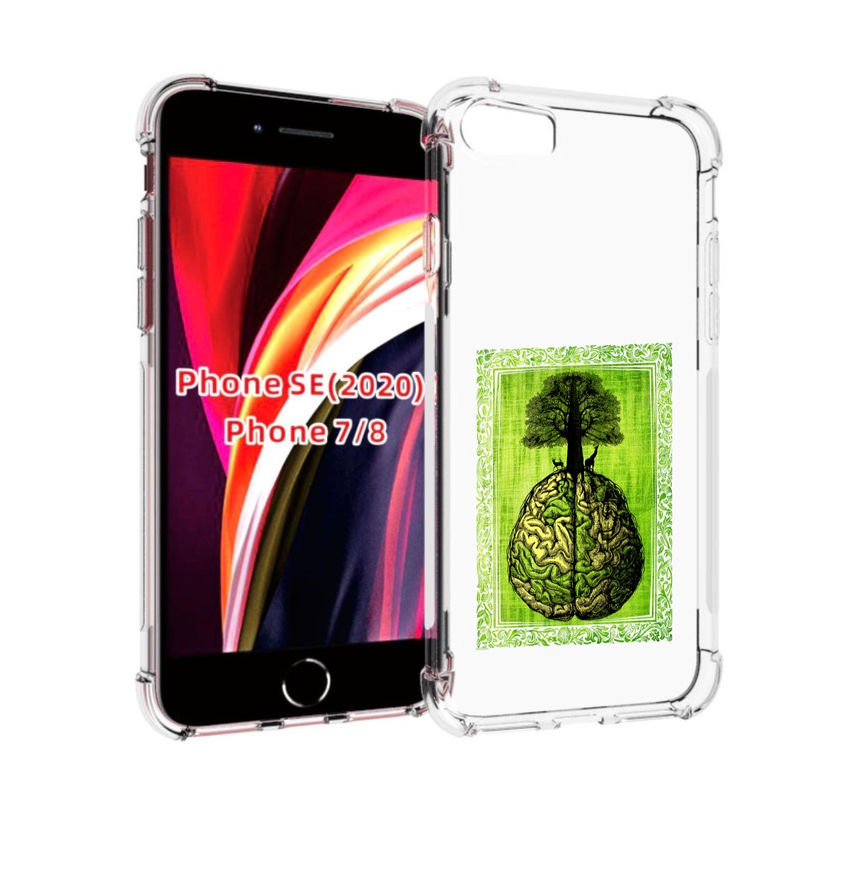 

Чехол MyPads абстракция здоровый мозг для iPhone 7 4.7 / iPhone 8 / iPhone SE 2 (2020), Прозрачный, Tocco