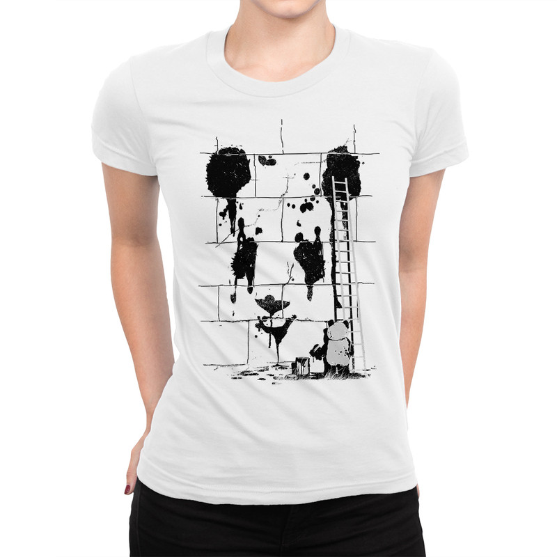 

Футболка женская Dream Shirts Граффити Панда белая S, Белый, Граффити Панда