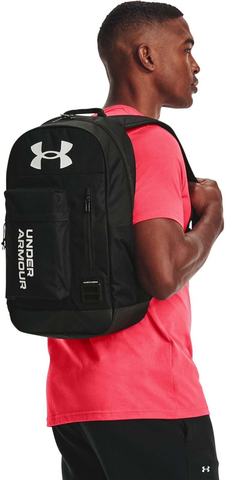 Рюкзак унисекс Under Armour Halftime Backpack черный, 50х30х15 см