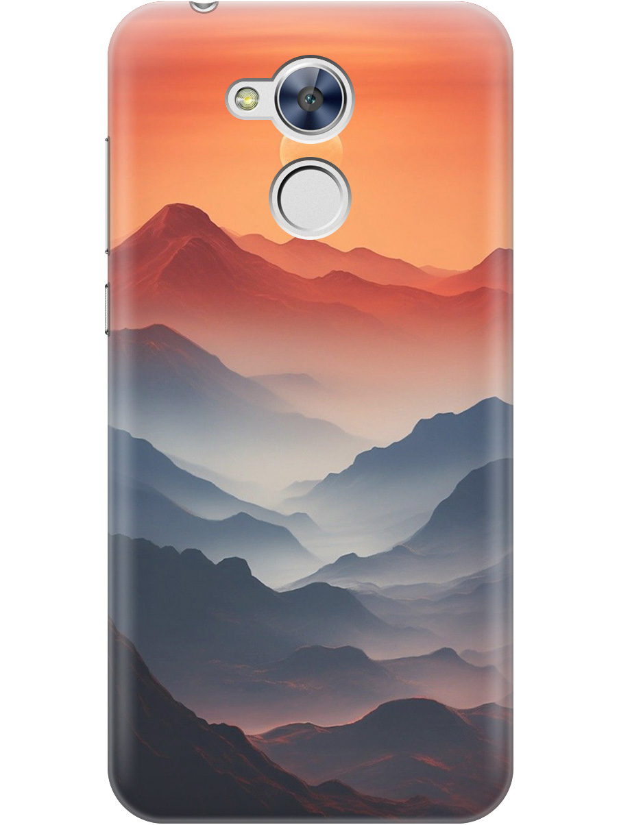 

Силиконовый чехол на Honor 6A с принтом "Луна над горами", Прозрачный;оранжевый;черный, 715313810