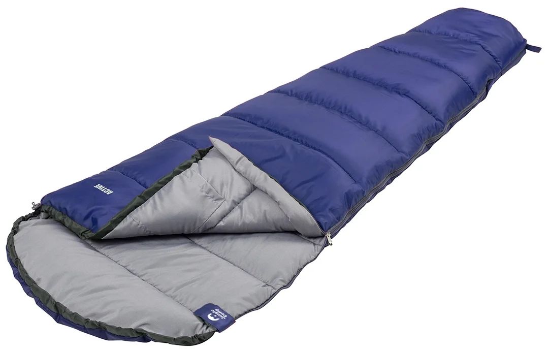 Спальный мешок Jungle Camp Active XL серый/синий, по центру