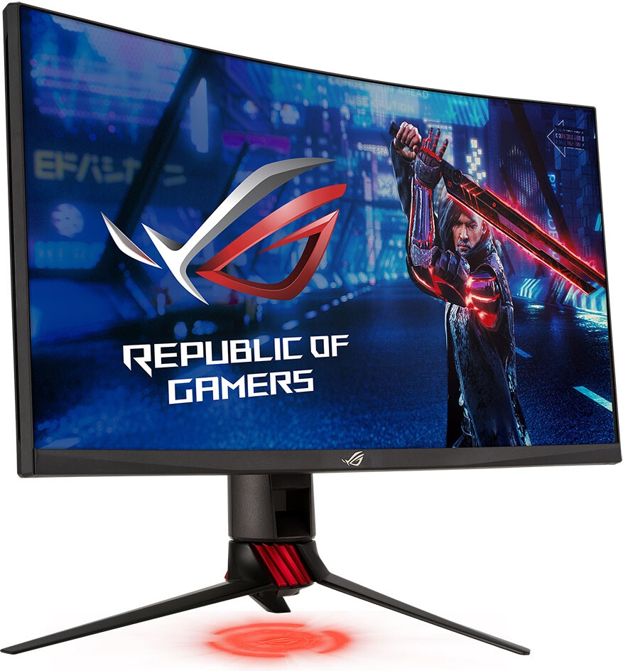 фото Монитор asus gaming rog strix xg27wq black сurved