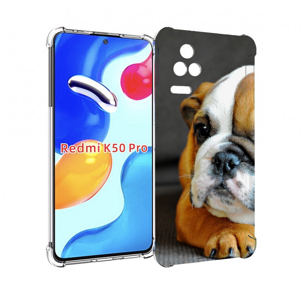 

Чехол MyPads англиискии бульдор для Xiaomi Redmi K50/K50 Pro, Прозрачный, Tocco