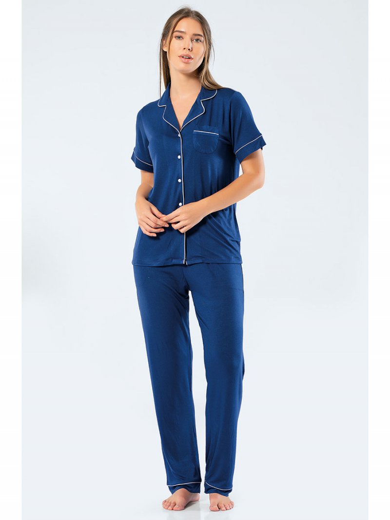 

Пижама женская Turen 3358 синяя XXL, 3358