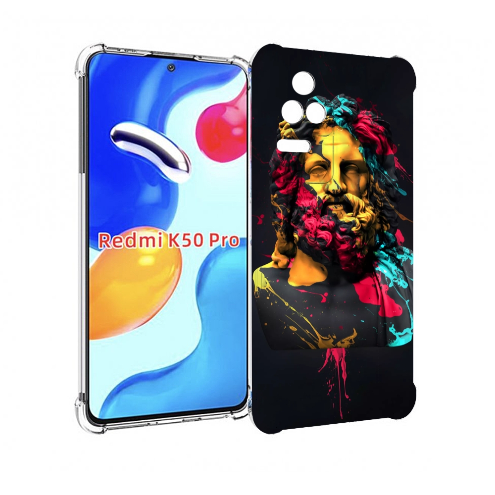 

Чехол MyPads арт-статуя-краски для Xiaomi Redmi K50 / K50 Pro, Прозрачный, Tocco