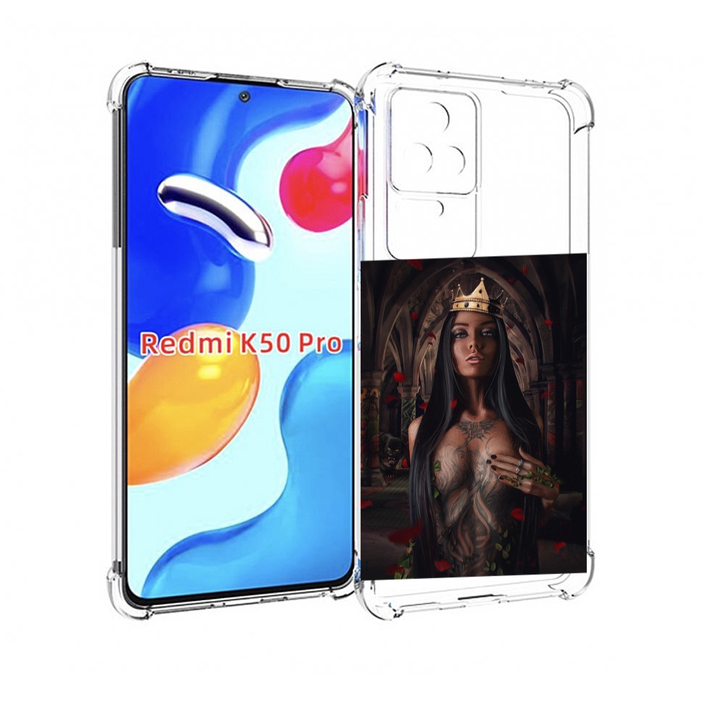 

Чехол MyPads багровый-пик для Xiaomi Redmi K50 / K50 Pro, Прозрачный, Tocco