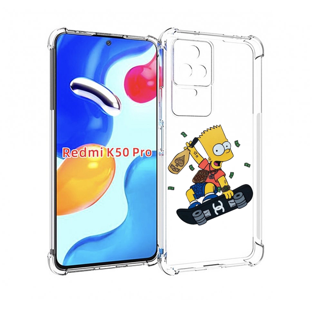 Чехол MyPads барт-скейтер детский для Xiaomi Redmi K50/K50 Pro