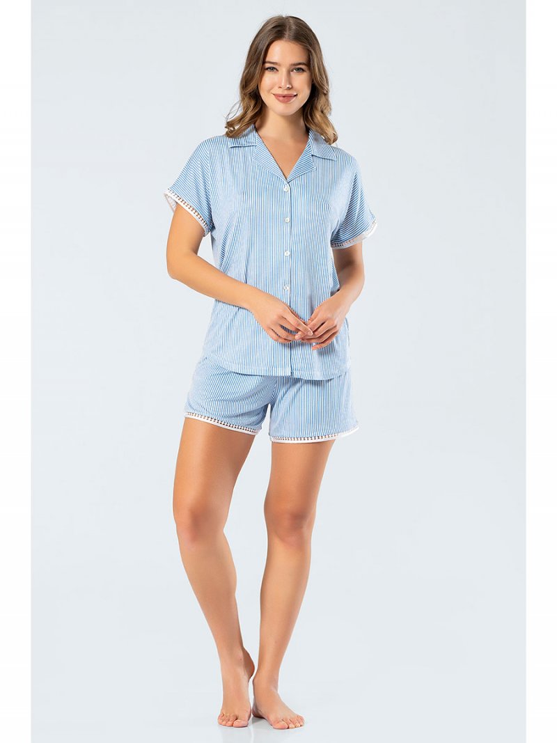 

Пижама женская Turen 3344 синяя XL, 3344