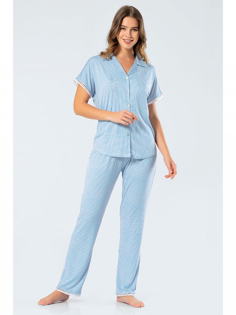 

Пижама женская Turen 3343 синяя XL, 3343