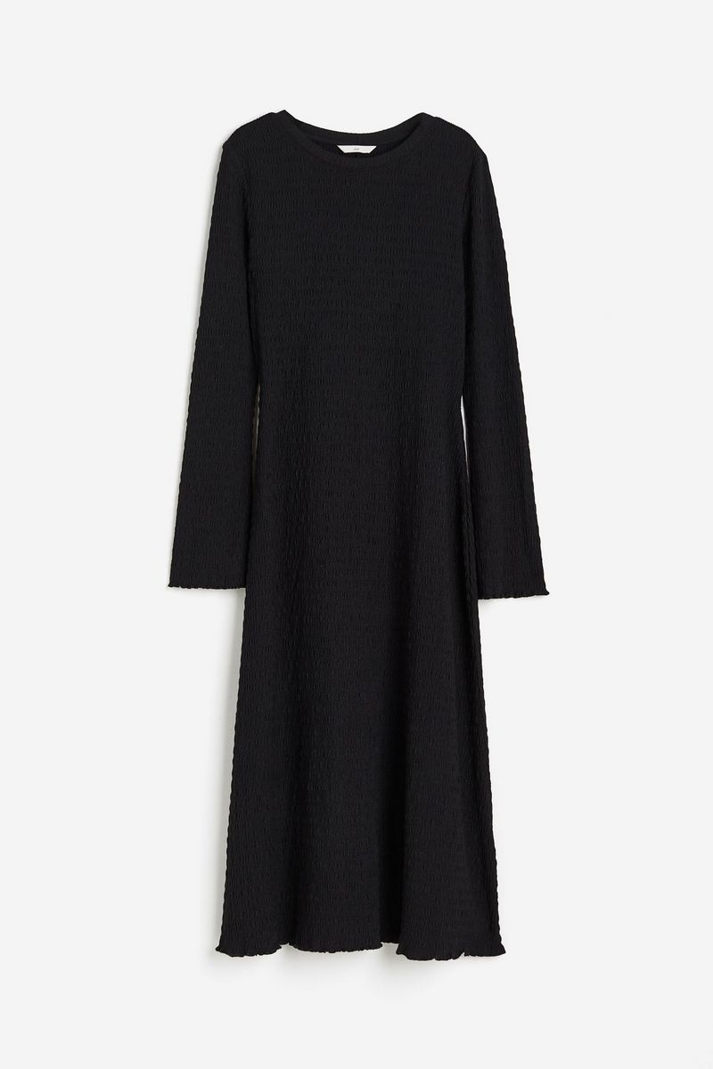 

Платье женское H&M 1191709 черное S, Черный, 1191709