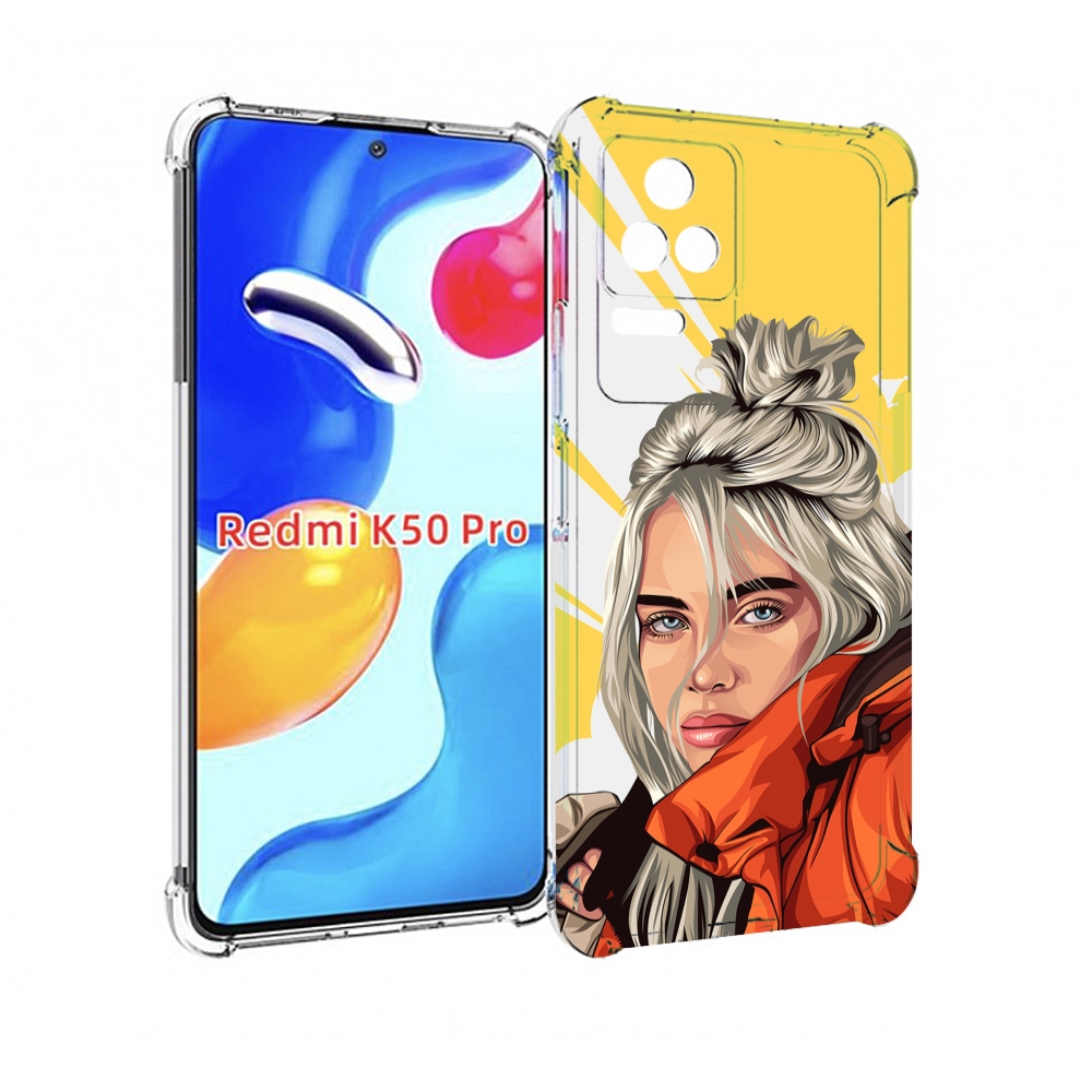 

Чехол MyPads билли-айлиш-в-куртке для Xiaomi Redmi K50 / K50 Pro, Прозрачный, Tocco
