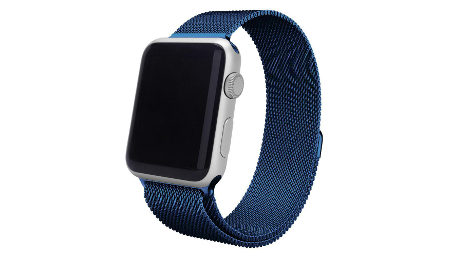 

Ремешок для Apple watch 38mm Milanese Loop New синий