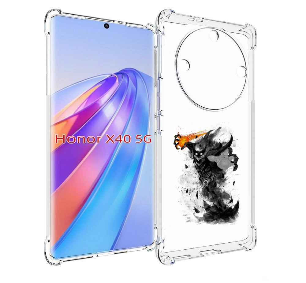 

Чехол MyPads nevermore черно белый для Honor X40, Прозрачный, Tocco
