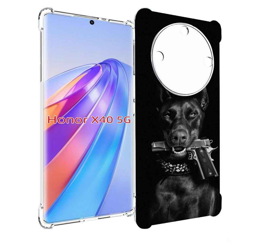 

Чехол MyPads доберман мужской для Honor X40, Прозрачный, Tocco