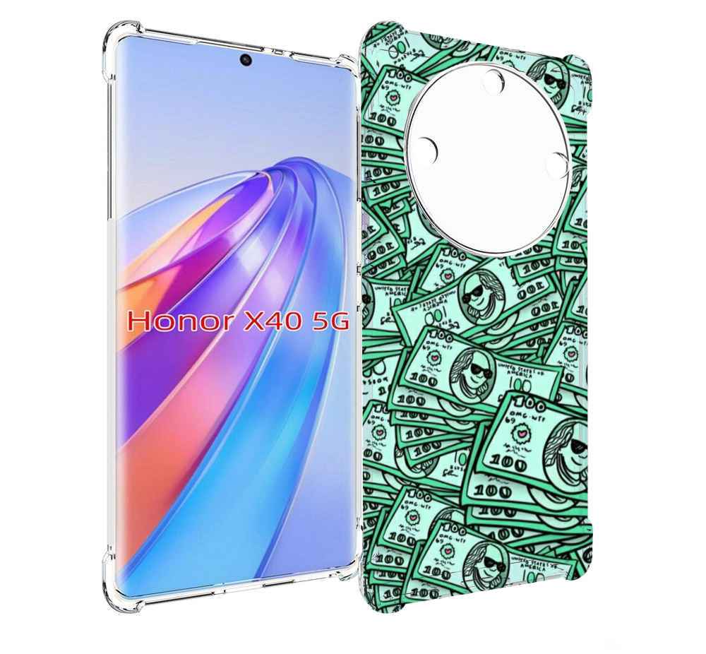 

Чехол MyPads доллары картинка для Honor X40, Прозрачный, Tocco