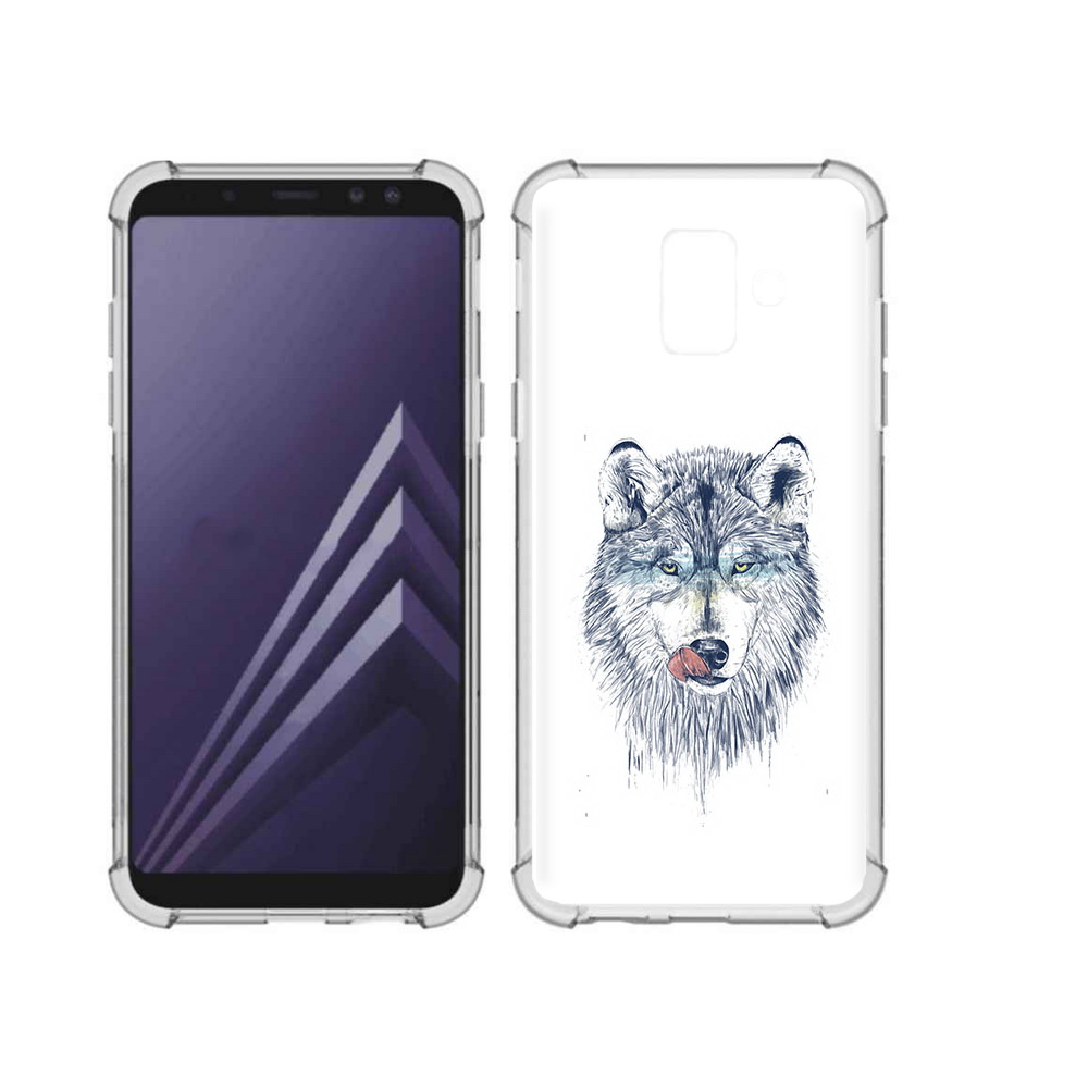 

Чехол MyPads Tocco для Samsung Galaxy A6 (2018) голодгый волк (PT111558.582.292), Прозрачный, Tocco