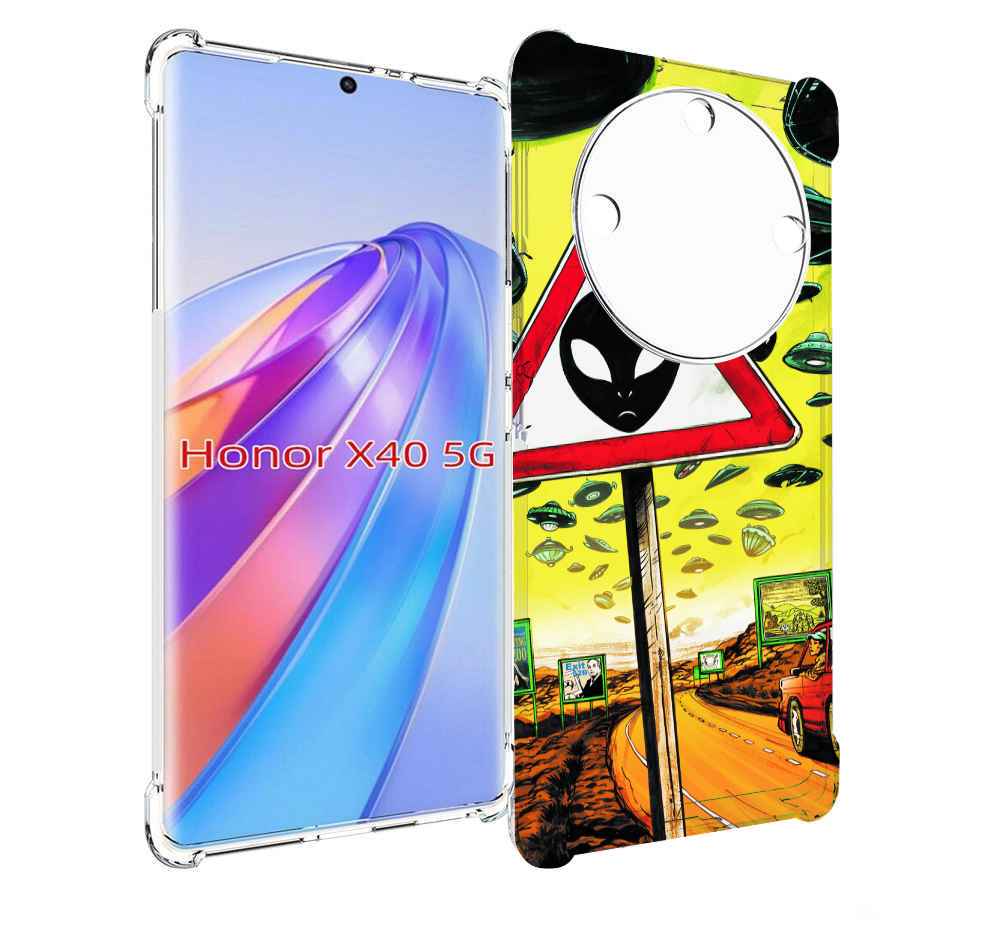 

Чехол MyPads дорога к инопланетянам для Honor X40, Прозрачный, Tocco