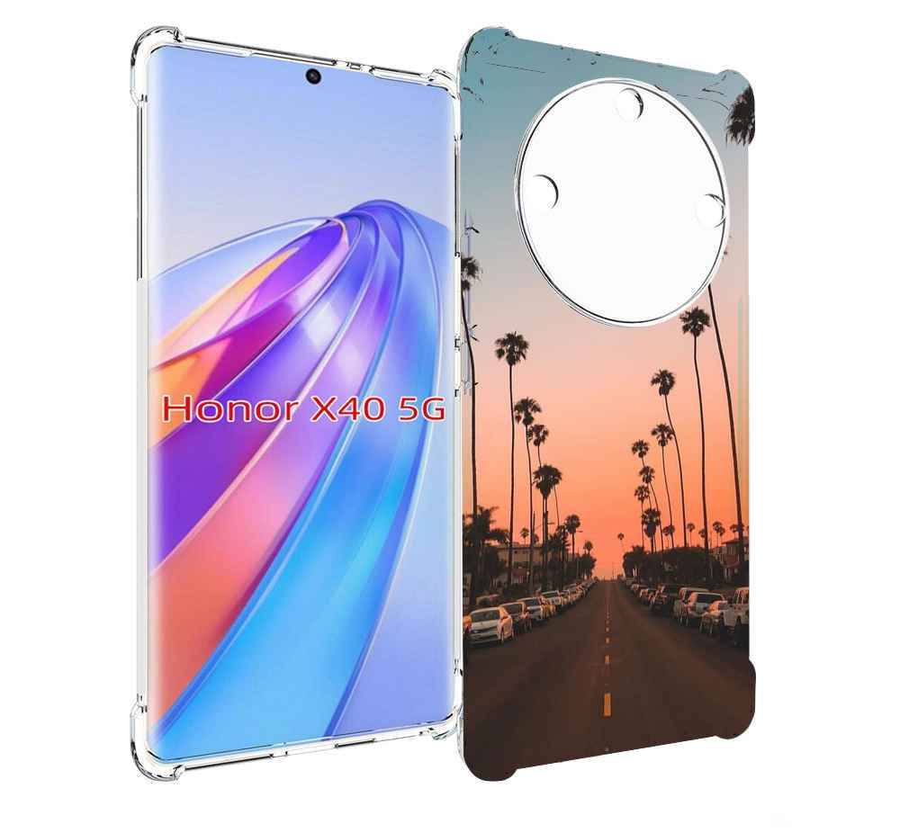 

Чехол MyPads дорога-с-закатом для Honor X40, Прозрачный, Tocco