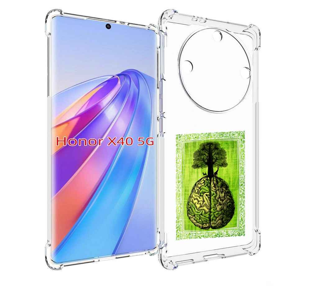 

Чехол MyPads абстракция здоровый мозг для Honor X40, Прозрачный, Tocco