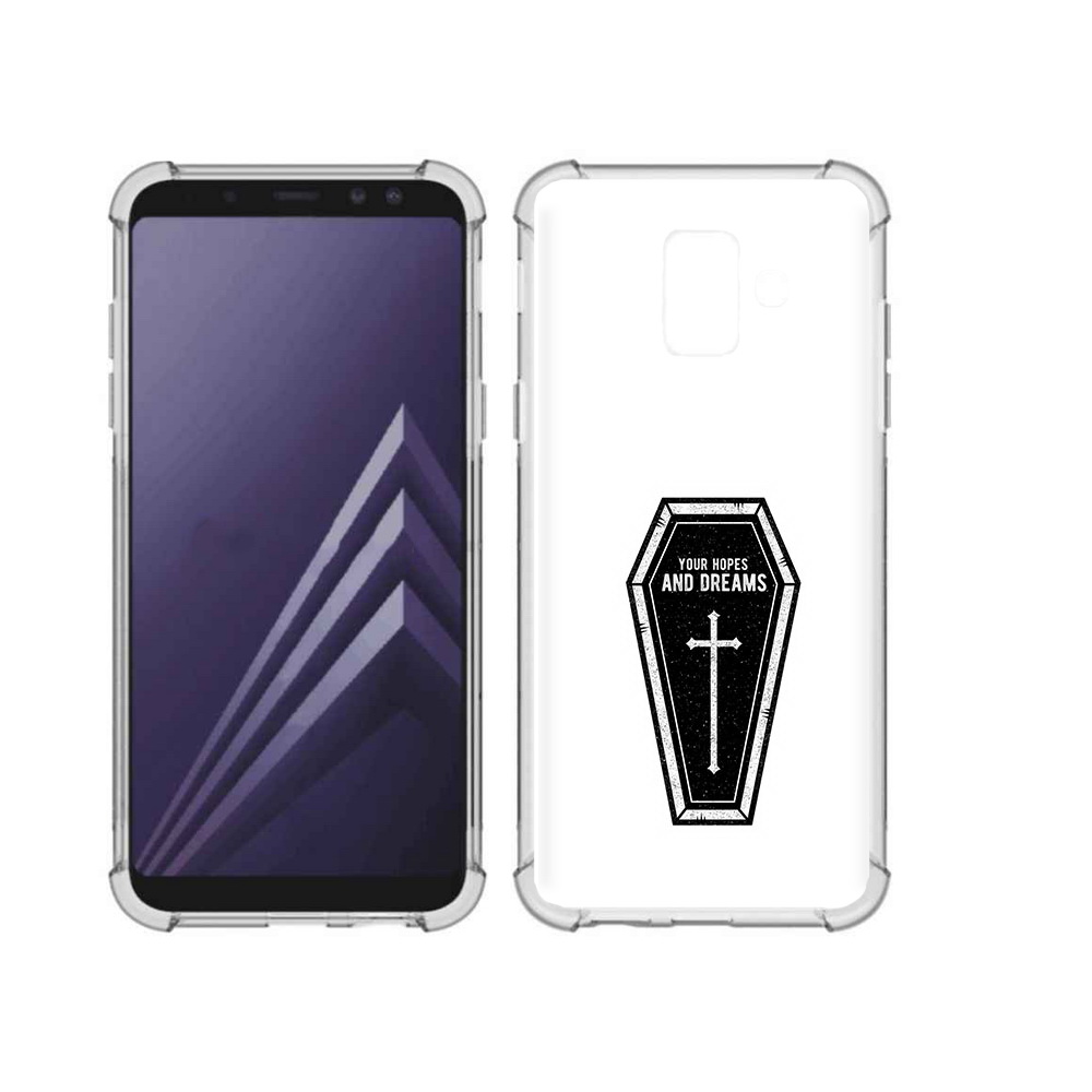 

Чехол MyPads Tocco для Samsung Galaxy A6 (2018) гроб с мечтами (PT111558.582.299), Прозрачный, Tocco