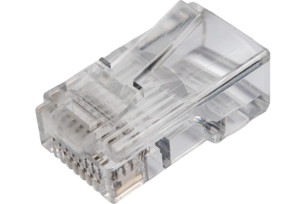 Коннектор RJ45 UTP 8P8C универсальный cat5e 100 шт TWT-PL45-8P8C 1339₽