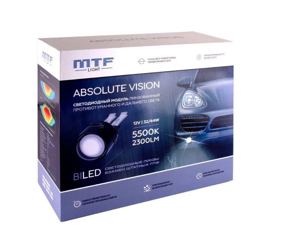 

Светодиодные ПТФ линзы MTF Light серия ABSOLUTE VISION, FL44K55F