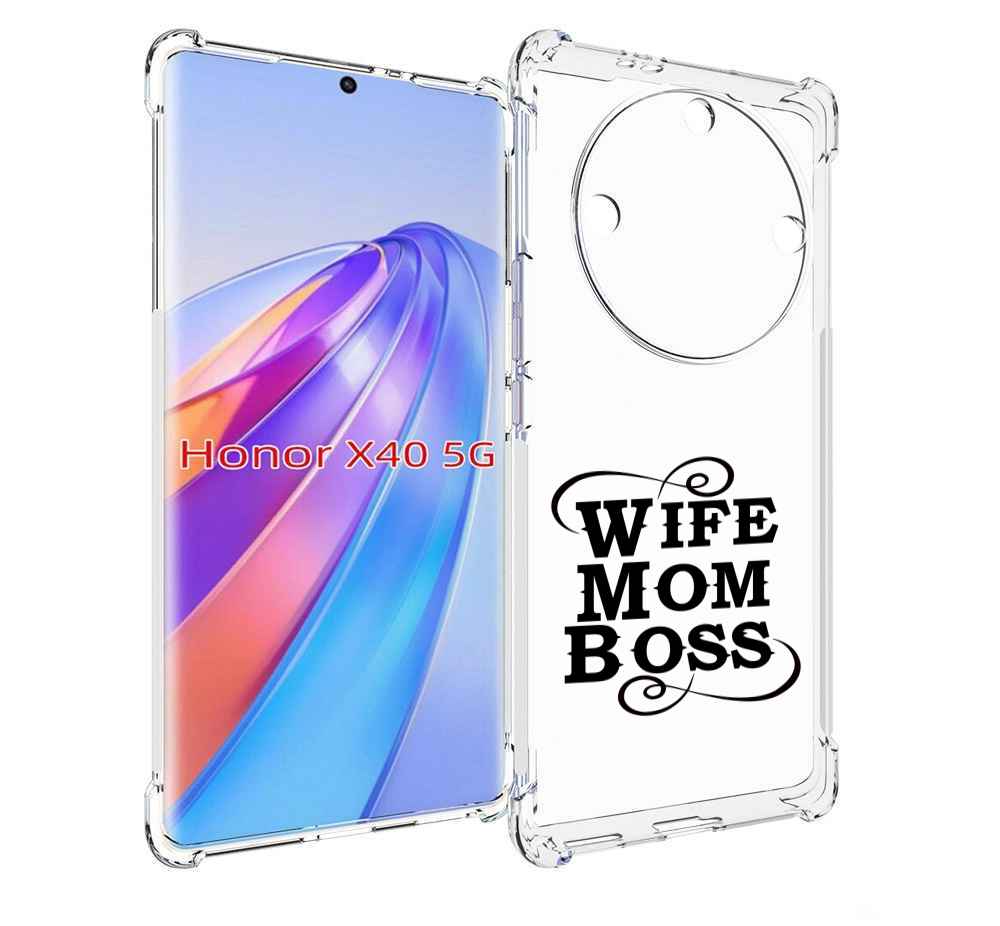 

Чехол MyPads жена-мама-босс для Honor X40, Прозрачный, Tocco