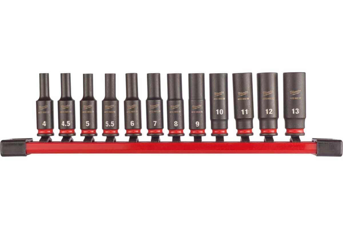 

Набор ударных удлиненных головок Milwaukee Shockwave IMPACT DUTY 1/4", 12 штук, 4932480453, 4932480453