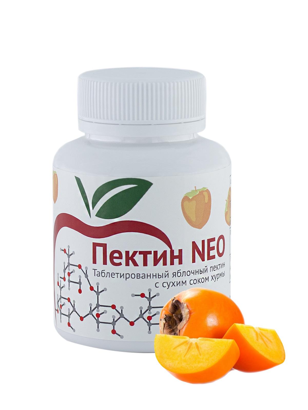 Купить NEO, Таблетированный яблочный пектин с сухим соком хурмы пробиотик для кишечника 60 гр, Areal prod