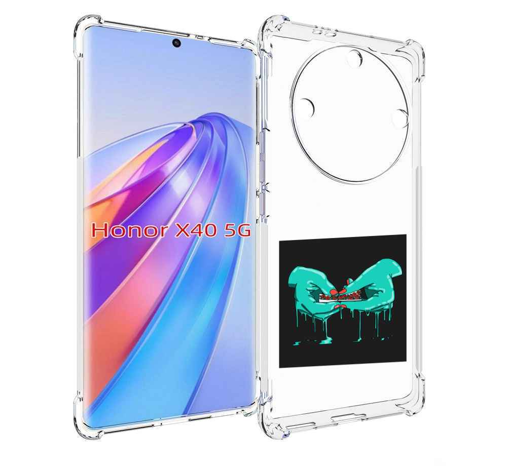

Чехол MyPads закручиваю-розочки для Honor X40, Прозрачный, Tocco