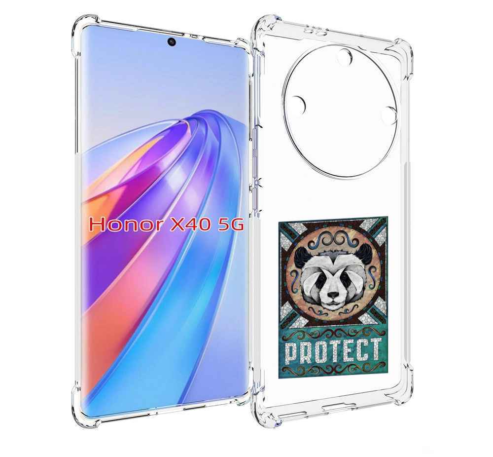 

Чехол MyPads защита панды для Honor X40, Прозрачный, Tocco