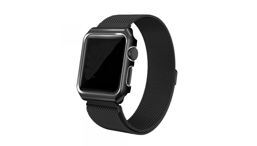 

Ремешок для Apple watch 42mm One Body Milanese Loop Металл Black