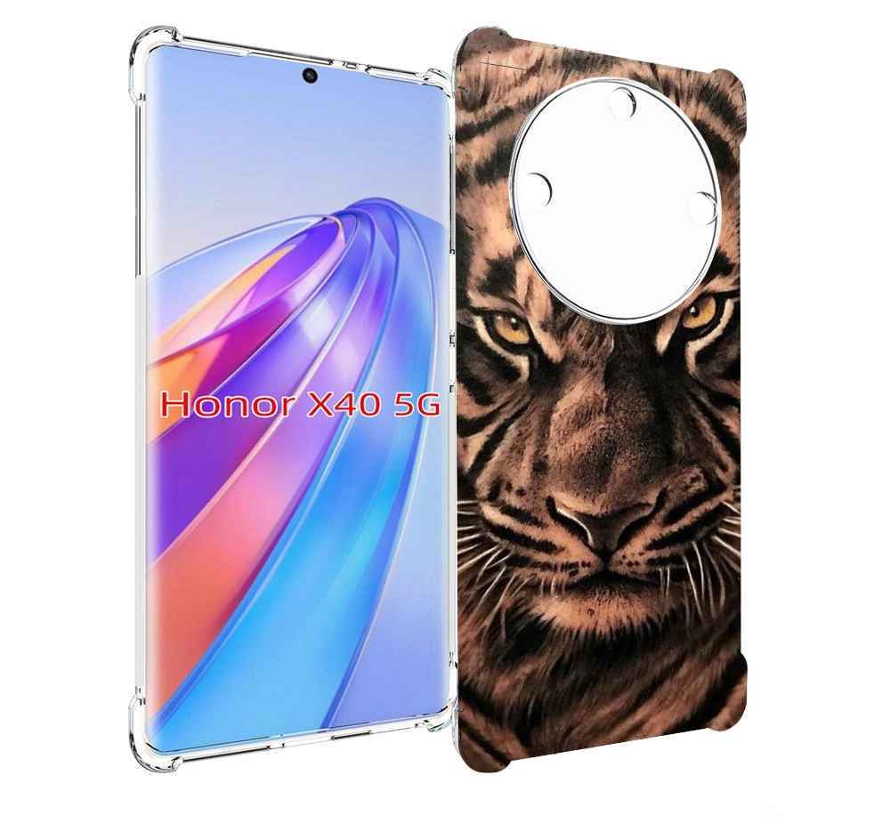 

Чехол MyPads злой-большой-тигр для Honor X40, Прозрачный, Tocco