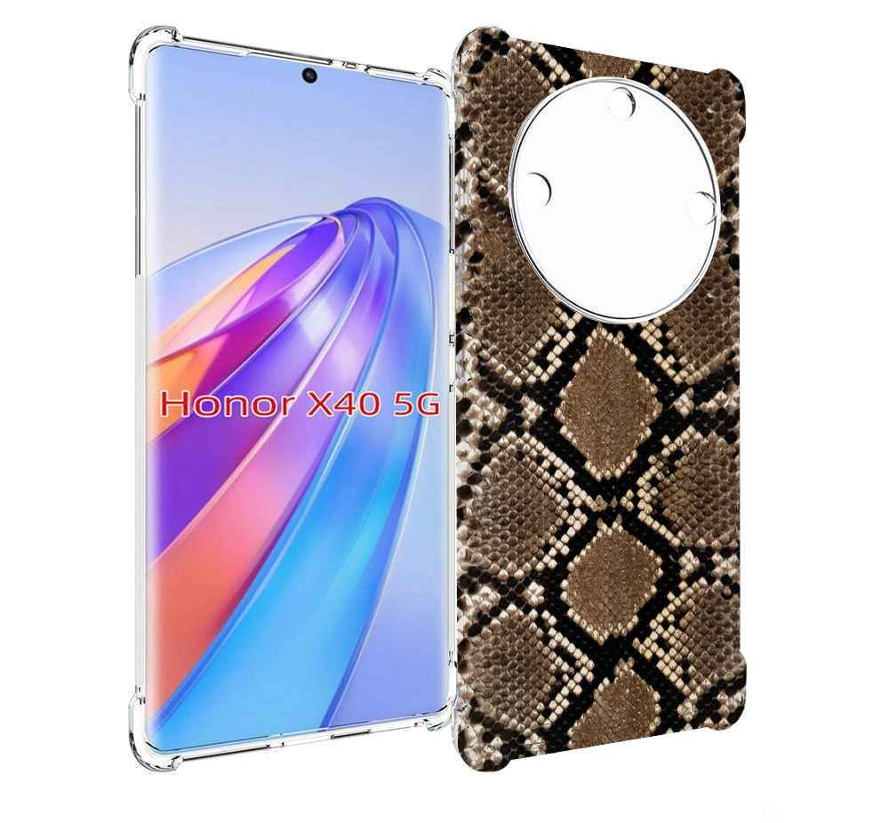 

Чехол MyPads змеиная кожа для Honor X40, Прозрачный, Tocco