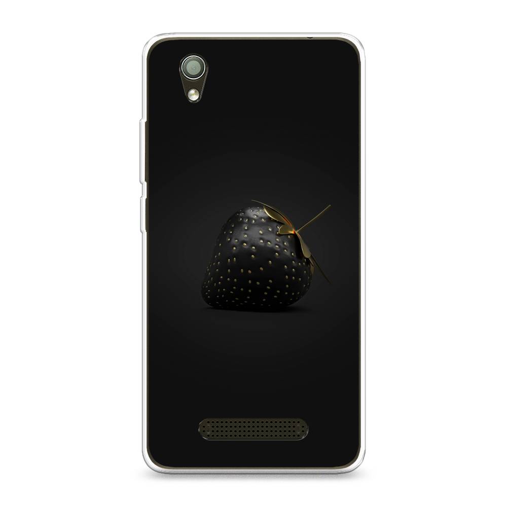 

Чехол Awog на ZTE Blade X3 / ЗТЕ Блэйд X3 "Черная клубника", Разноцветный, 130650-10
