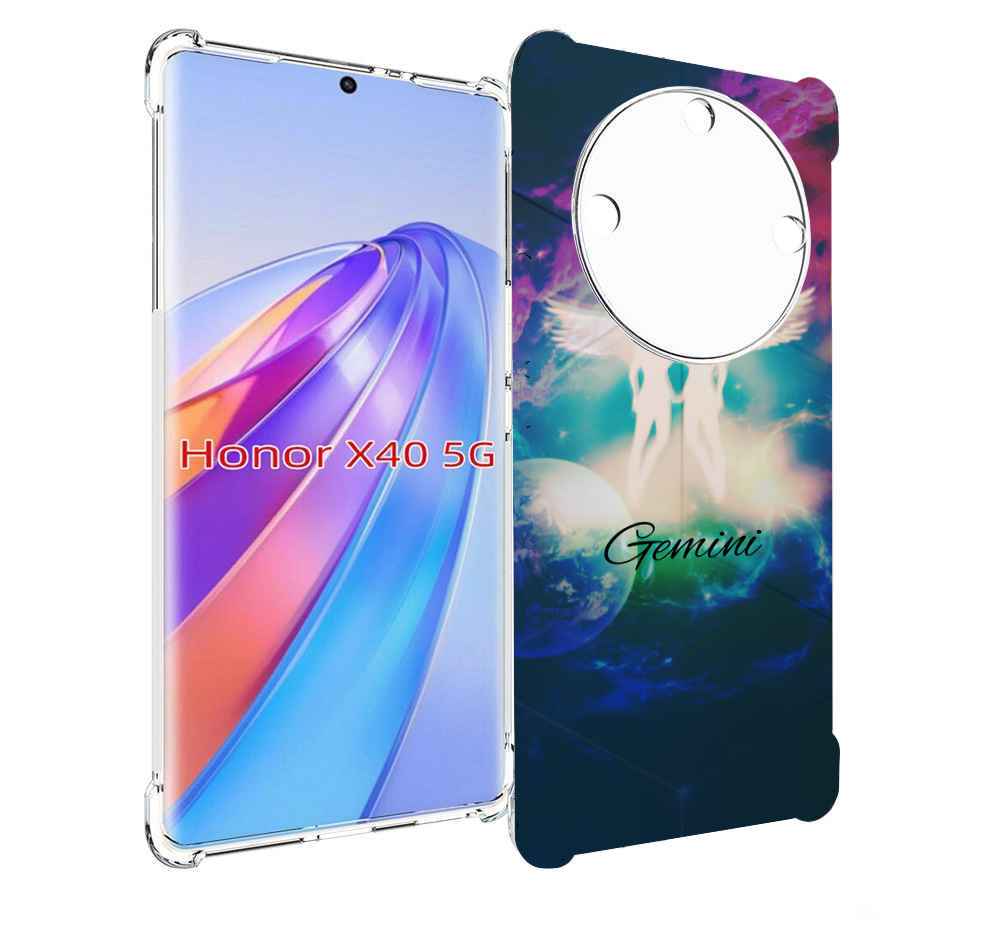 

Чехол MyPads знак зодиака близнецы 3 для Honor X40, Прозрачный, Tocco