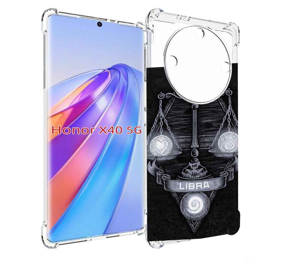 

Чехол MyPads знак зодиака весы 2 для Honor X40, Прозрачный, Tocco