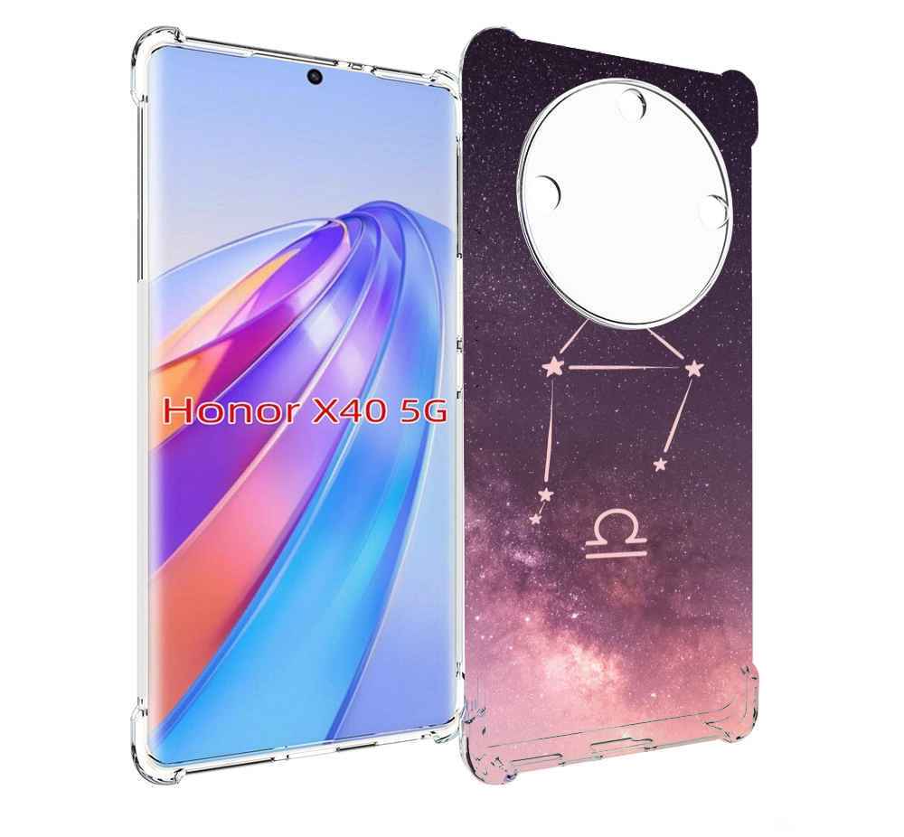 

Чехол MyPads знак зодиака весы 4 для Honor X40, Прозрачный, Tocco