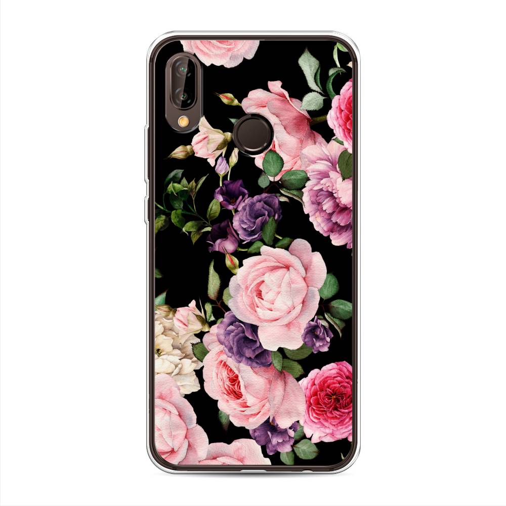 

Чехол Awog "Пионы для черном" для Huawei Nova 3