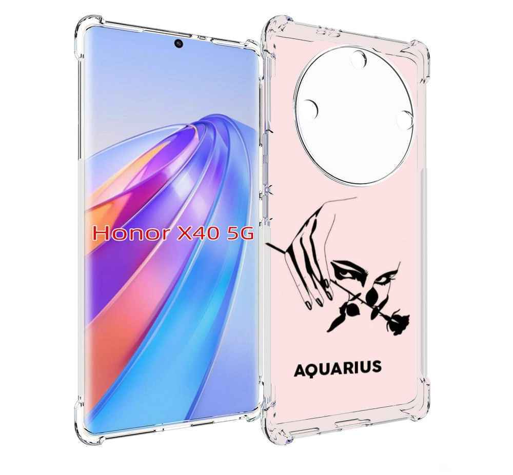 

Чехол MyPads знак зодиака водолеи 3 для Honor X40, Прозрачный, Tocco