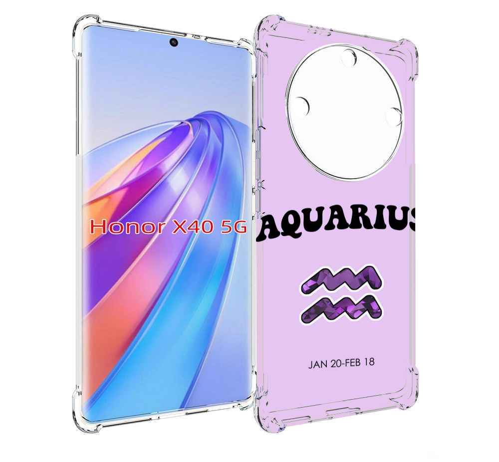 

Чехол MyPads знак зодиака водолеи 4 для Honor X40, Прозрачный, Tocco